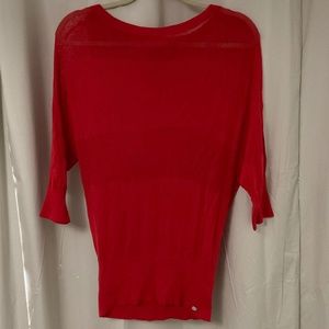 Guess Bright Red Sweater Shirt Size M
